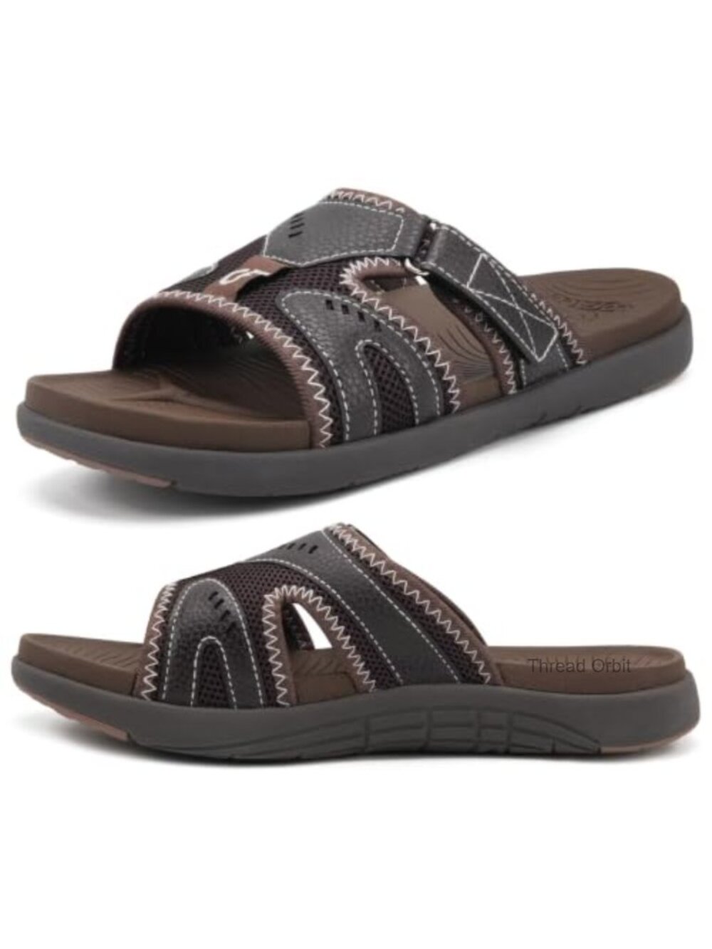 Men's Recovery Slides Plantar Fasciitis Orthotic Arch Support Sandals